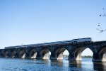 The westbound Pennsylvanian crosses the Rockville Bridge 